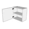Low upper cabinets 57.6 cm.