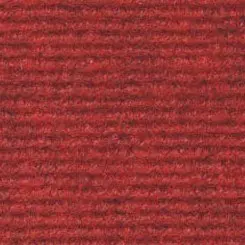 Messetæppe med riller Rød meleret 214 