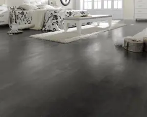 Laminate floor tiles - Black - Oxide Negro 601 x 1183 mm.