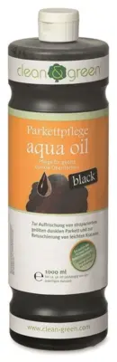 Clean & Green parquet care aqua oil black - REMAINDER SALE