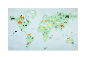 AW Mood Børnetæppe - World Map