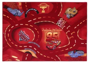 Children&#39;s rug - Cars 10 World of cars red - REST SALE