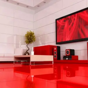Falquon MAX, Red high gloss without bevel, U148