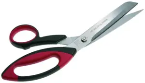 Finny 26 cm. scissors specially ground steel black/red