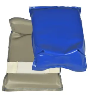 Knee pads in pvc/nylon with velcro