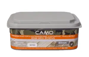 CAMO, Syrefaste rustfrie skruer i 316 stål (A4) - 60 mm. - 350 stk.