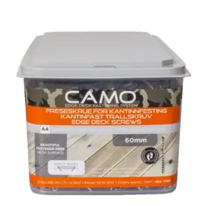 CAMO, Syrefaste rustfrie skruer i 316 stål (A4) - 60 mm. - 1750 stk.