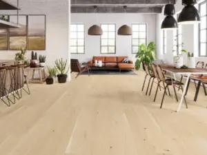 Wooden floor - Oak Plank, Various, White lacquer