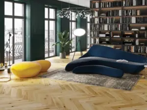 Wooden floor - Oak Herringbone click, Gr. Canyon, Brushed natural oil