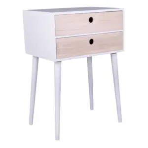 Rimini white bedside table - SOLD OUT FOR WEEK 24