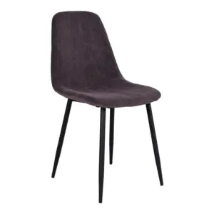 Stockholm dark gray velvet Dining table chair - REMAINDER SALE