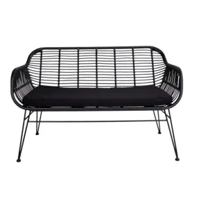 Trieste black rattan Sofa - SOLD OUT FOR WEEK 22