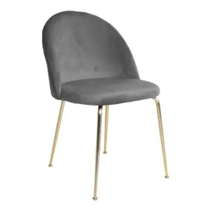 Geneva gray velor Dining table chair - SOLD OUT FOR WEEK 23