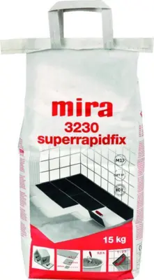 Mira, 3230 Superrapidfix, Hvid - 15 kg