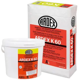 Ardex K60 og Latex emulsion - Gulvspartelmasse