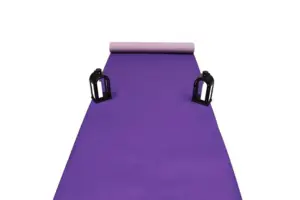 Violet Løber i nålefilt - 1 meter bred