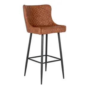Dallas vintage brown bar stool