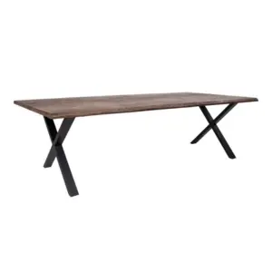 Toulon Dining table smoked oiled oak with wavy edge - SOLD OUT FOR WEEK 23