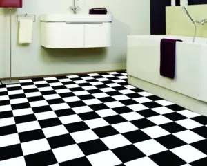 Inspire Modena checkerboard vinyl flooring