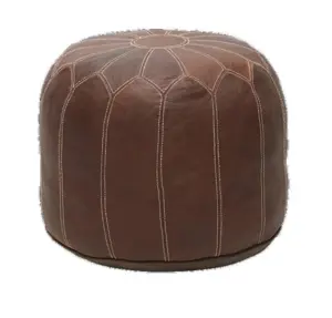 Melissa Pouf, Mocca colored leather