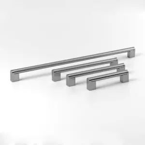 Steel line handle - steel look - 2 sizes
