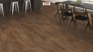 Haro laminate floor Aqua - Plank floor, Walnut Vario