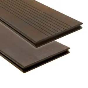 Bamboo X-treme® decking boards 208 mm. V-profile