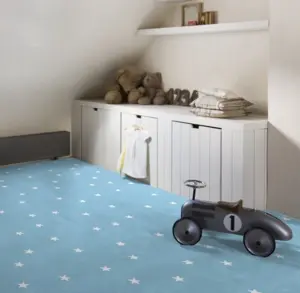 Brice carpet for the children's room - Blue REMAINDER SALE
