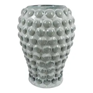 Vase, blå keramik 
