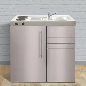 Multi-Living minikøkken - Trend Premiumline 1101, Rustfri stålkabinet med vask til højre