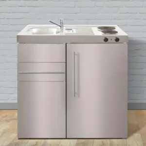 Multi-Living minikøkken - Trend Premiumline 2101, Rustfri stålkabinet med vask til venstre