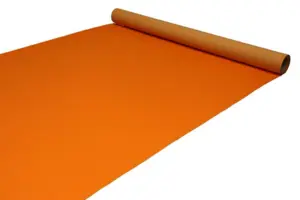 Orange Løber i nålefilt - 2 meter bredde - REST 380X200 CM.
