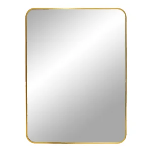 Madrid spejl, Messingfarvet aluminiums ramme 50x70 cm.