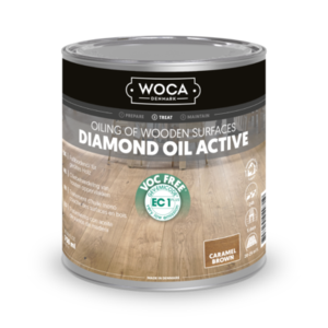 WOCA, Diamond Oil Active, Karamel brun - 2,5 liter 