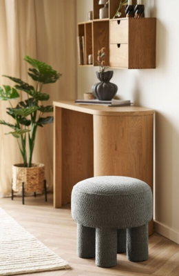 Canberra Puf i koksgrå