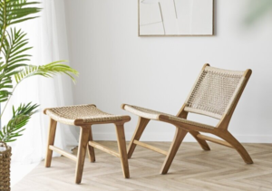 Derby sæt, Loungestol og skammel - sæt