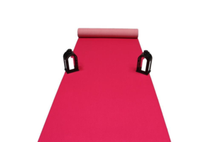 Pink Løber i nålefilt - 1 meter bredde - REST 490X100 CM.
