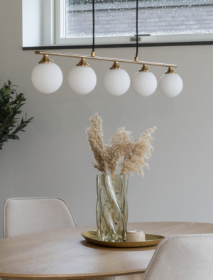 Vase, mundblæst glas