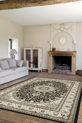 C. Olesen tæpper - Leonardo - Black