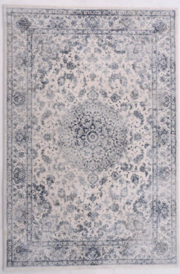 C. Olesen tæpper - Vintage - Ivory/Blue -