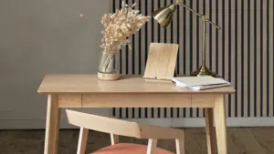 Billigt Akustikpanel - Valnød Natur fineret børstet