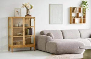 Clyde Loungesofa, Sten-grå højrevendt og med 2 puder - UDSOLGT TIL UGE 15