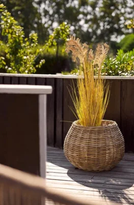 Melaka Kurve, naturfarvet rattan - 2 sæt