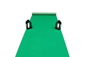 Grøn Løber i nålefilt - 1 meter bred - REST 460X100 CM.