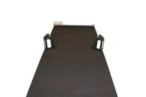 Sort Løber i nålefilt - 1 meter bred - REST 500X100 CM.