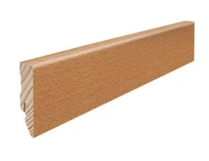 Fodpanel til trægulv, Bøg dampet, 16x58 mm. Oliebehandlet