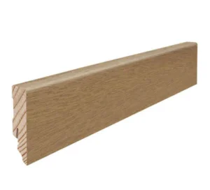 Fodpanel til trægulv, Eg sandgrå, 16x58 mm. Oliebehandlet