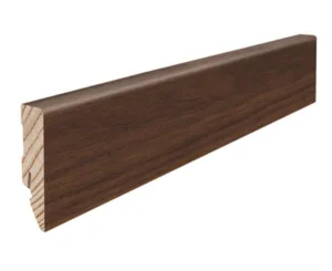 Fodpanel til trægulv, Amerikansk valnød, 16x58 mm. Oliebehandlet
