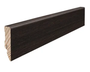 Fodpanel til trægulv, Afrikansk eg børstet, 16x58 mm. Oliebehandlet