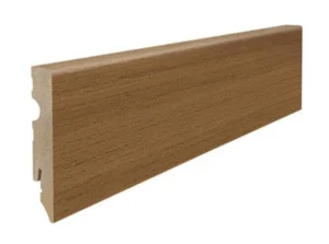 Fodpanel til trægulv, Røget eg, 15x80 mm. Oliebehandlet